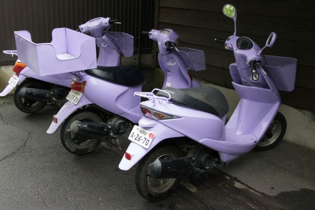 バイクまでラベンダー色なんですね（笑）