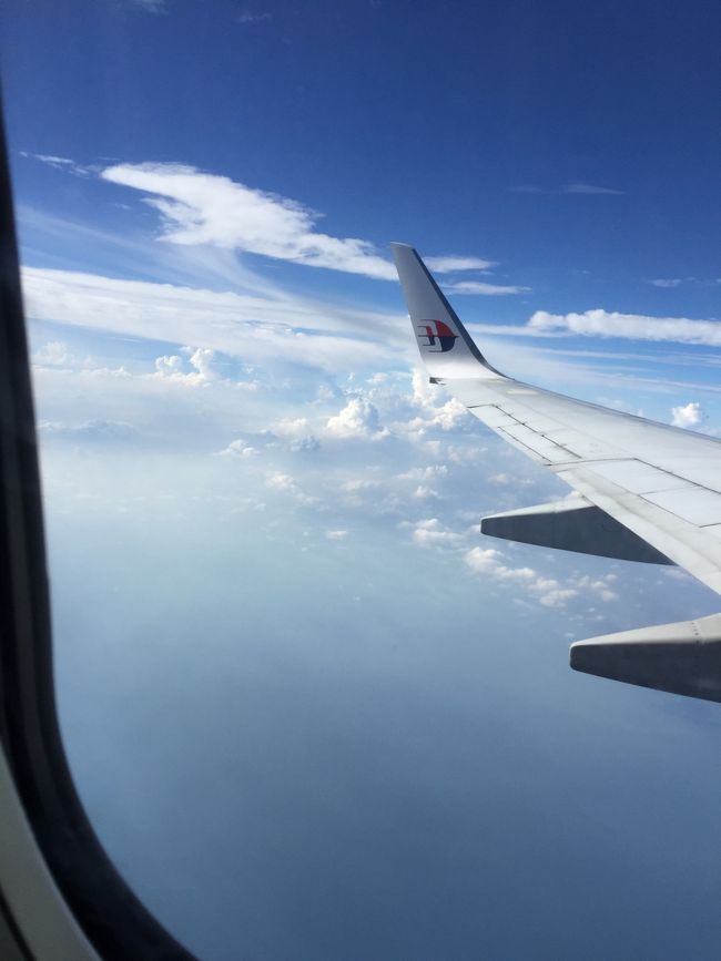 順調にマラッカ海峡上空を飛行。