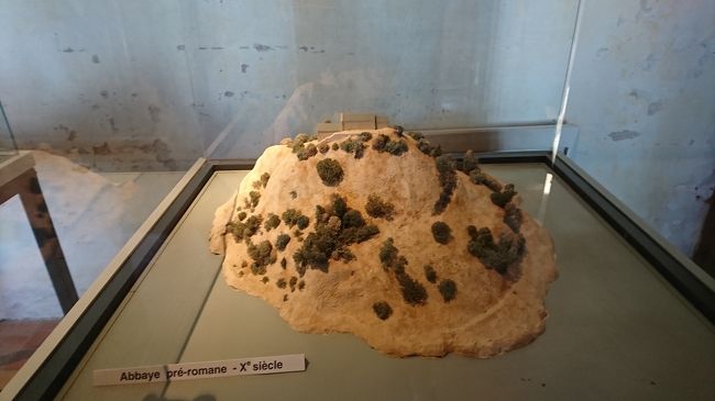 この島にどうやって修道院ができたか、模型で経過をあらわしています。