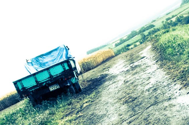 放置されたトラック