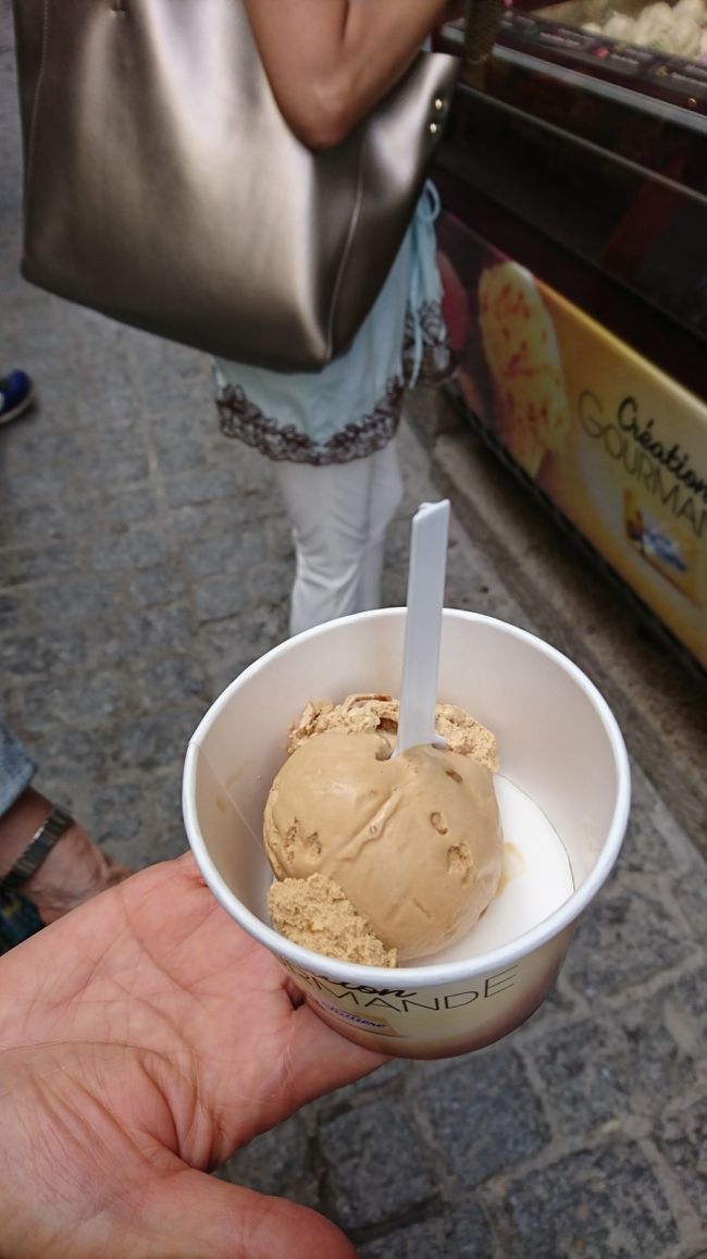 ガイドブックで見た塩キャラメルのアイスクリームがたべたかったので、購入しました。<br />美味しかった