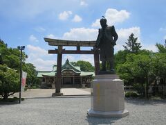 櫓巡りが終わり豊臣秀吉公の像がある「豊國神社」にも寄りました。

