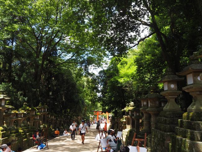 少し歩いて、振り返ればニ之鳥居。