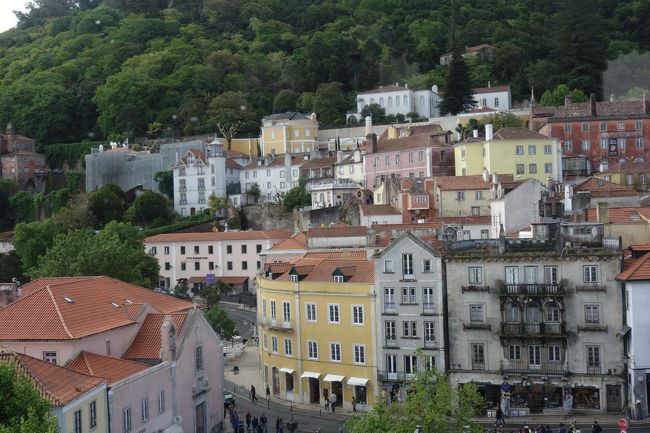 王宮から見たシントラの街並み。