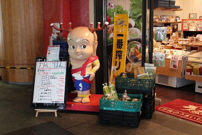 JR奈良駅にいたせんとくん<br /><br />せんとくんを見ると毎回、最初にこのキャラを選んだ人のセンス…に思いを馳せます。せんとくんを見つけてキャラ好きの家族は大喜びでした。