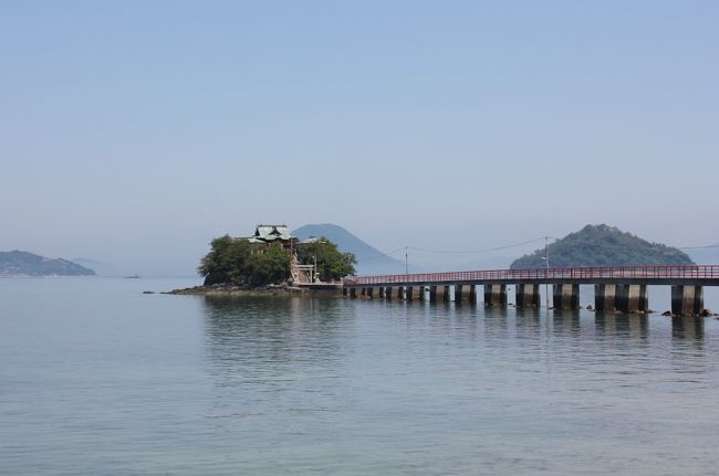 道隆寺へ向う途中、沖の島に架かる橋が気になり、寄ってみることに。