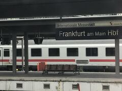 2時間ほどでフランクフルト中央駅に到着です。
途中2回検札が来ましたが1回目はなぜか飛ばされました。
スマホアプリのQRコードを提示すればOKです。