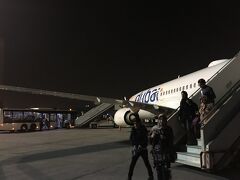 12月24日　20:45
ドバイ第2ターミナルから出発したflydubai便、無事定刻にイラン・マシュハド空港へ。女性の旅客は着陸間際にいつの間にかスカーフをかぶり、イラン国内ドレスコードに変身してた。わたしも急いでヒジャーブをかぶり、くるぶしまであるコートを羽織る。
飛行機から降り立った瞬間、冬に来て正解だと思った。この格好、冬だから丁度いいけど夏は暑苦しくて大変だ…。
