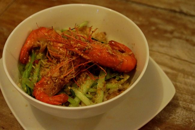 ガーリックココナッツプラウンライスも名物ですね。<br />アメッドの景色と、アクアテラスを満喫して、<br />アクアテラス最初の3泊＋初日寝るだけの1泊の滞在が幕を閉じます。