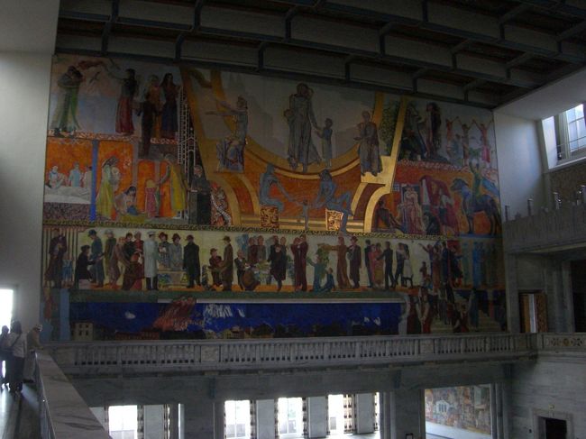 　 オスロ市庁舎は、ノーベル平和賞の授賞式が行われます。