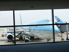 1時間２５分でソウル（仁川国際空港）に到着。