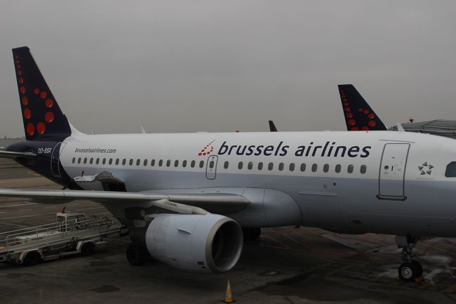 ブリュッセルからバルセロナまでは1時間40分の空の旅。<br />ドリンク・機内食は全て有料でした。<br /><br />この距離の短距離国際線は荷物を機内持ち込みにする人が多いので、荷物棚はもうパンパン！<br />満席で席もぎゅうぎゅうの中、足元にどうにか自分の手荷物を押し込みました。<br />座席もそう広くはないので、窮屈なフライト。<br />それでもうとうとしているうちにバルセロナに到着です。<br /><br />初めてのブリュッセル航空、ＬＣＣと思えばこんなもの？<br />一応、ＬＣＣではないんだけどね...(^_^;)<br />でも、フライトは良好だったし、無事バルセロナまで運んでくれたので大満足。<br />そこ、一番重要。<br /><br />ブリュッセル航空さん、ありがとう(^o^)