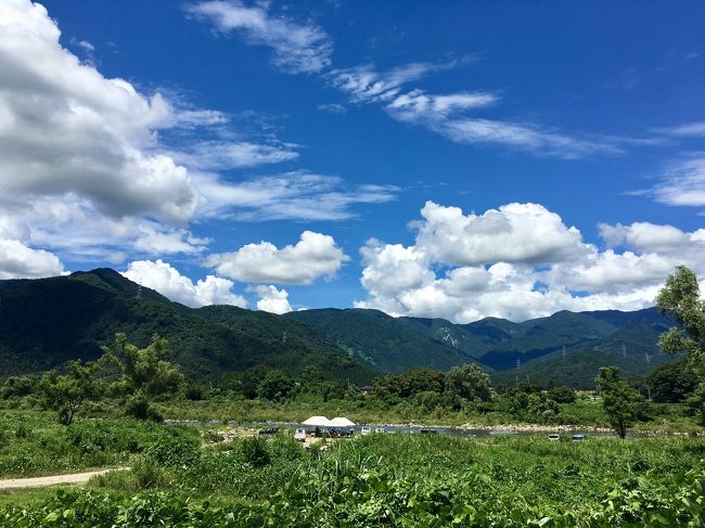 あー、良い天気！<br />釣果は0でしたが、川に足入れてボーとして、美味しいもの食べて大満足！<br />勝山の鮎釣り教室関係の皆様、大変お世話になりありがとうございました！<br />また参加してみたい(^○^)