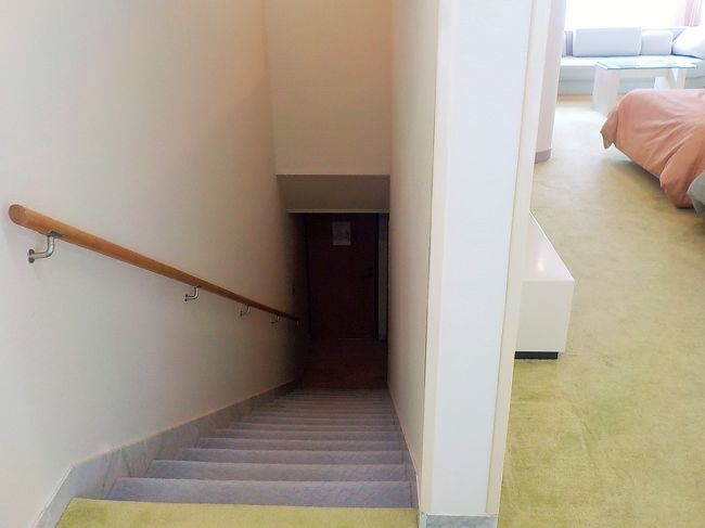 部屋はＴＶでも紹介されたメゾネットタイプ2階部分<br />下の部屋は別販売。（￥1,000安）<br />多くの仲間と宿泊するなら1階と2階の両方を予約すると良いかも