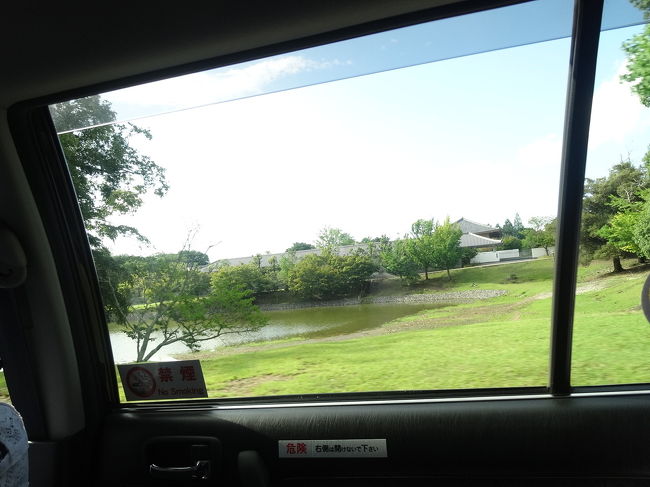 奈良公園には池がたくさんあります。それにしてもﾀｸｼｰは快適。