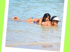 【モーホ・デ・サンパウロ（聖パウロの丘）のビーチ～】

子供が大きくなっても.....お母さんが、もっと大きいケース（体）が多いので......ビクともしません.....