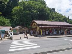 石見銀山公園で休憩しているとき、