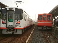 川跡駅に着くと出雲大社前行きの車両が停まっていました。