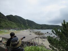 目的地の長浜海水浴場に着いたっぽい。