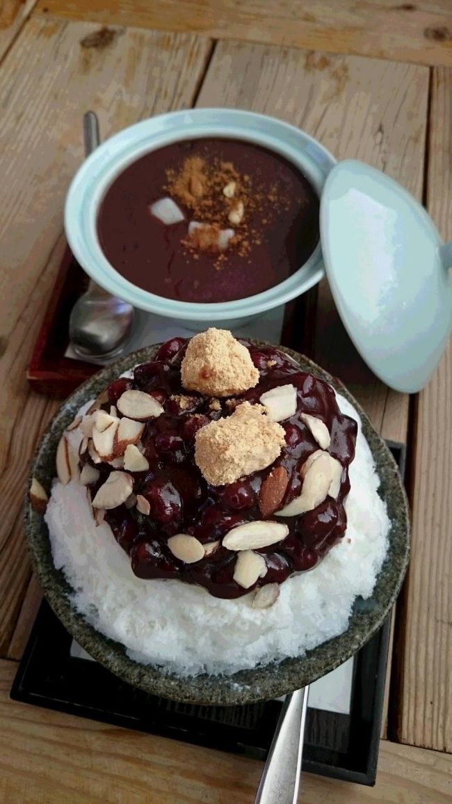 おしること、かき氷。<br />美味しかったです。