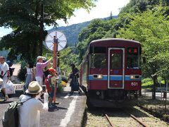 美濃太田駅から約２時間、終点の北濃駅に到着しました。
