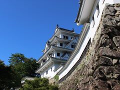 郡上八幡は城下町です。 
山の上のお城は再建された城ですが、昭和の初めに木造で作られたお城なので、人気があるようで、観光客もいっぱいでした。 