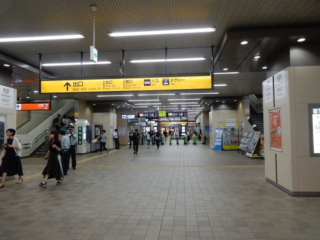 中央線国立駅に着きました。初めての街です。