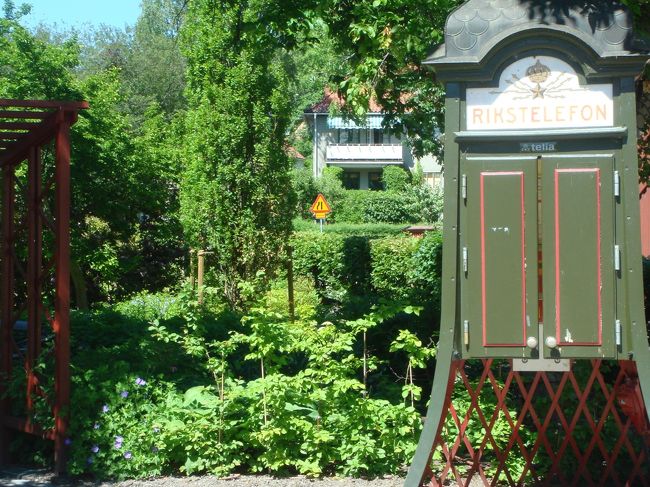 昔の電話ボックス。