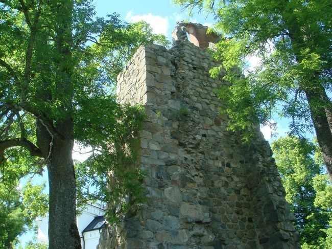 St.Lars 聖ラース教会の廃墟。<br />ここはごく一部しか残っていなかった。