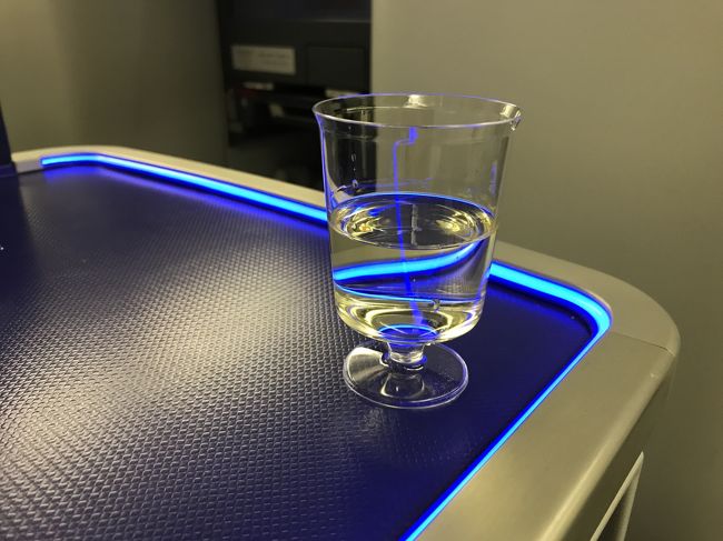 ウェルカムドリンクがプラコップですが脚付きに変わってました！<br /><br />もしやクレームが多かったとか…？