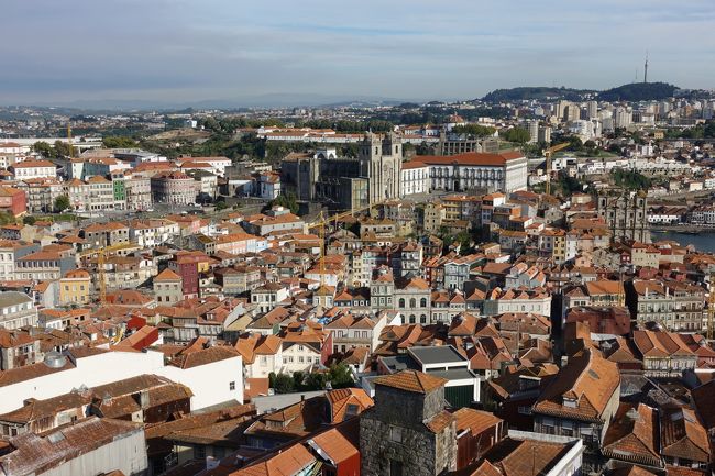 展望台からは世界遺産の街並みが一望できます！<br /><br />塔自体は76mだそうですが、ポルト自体が坂が多い街で、クレリゴスは比較的高いところにあるので、76mよりも高く感じます。