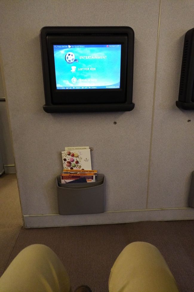 11Dと先頭バルク席です。足下がメチャ広くて（1ｍはある）モニターやボックスには手が届きません。