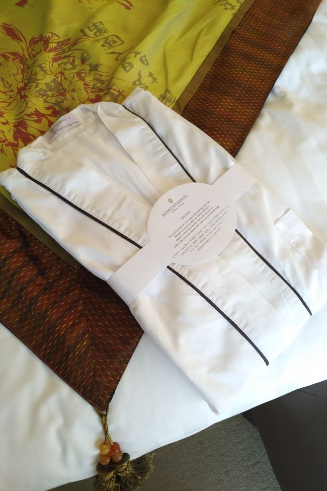 午後には寝間着も提供されました。ガウンもあるのにこれも嬉しい心遣い