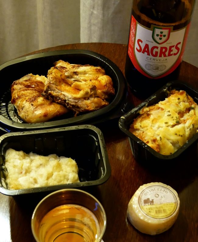 さて、今日の夕食はこんな感じ。<br />鶏肉とグラタンとポテトサラダ。チーズともちろんビールもね☆<br />まずまずおいしかったです。<br /><br /><br />さて、明日はレンタカーで200キロくらい走ることになるので、しっかり寝ましょう！
