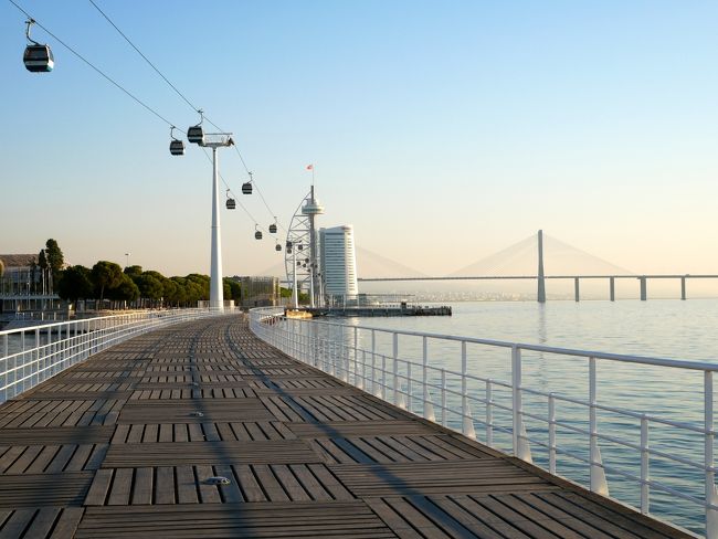 振りかえるとこんな感じ。<br />ちなみにこの桟橋、けっこう隙間があってちょっとこわい。ちょっとだけ。