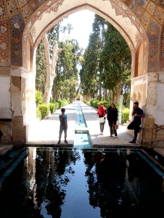 庭園内には、イトスギが多く植えられています。