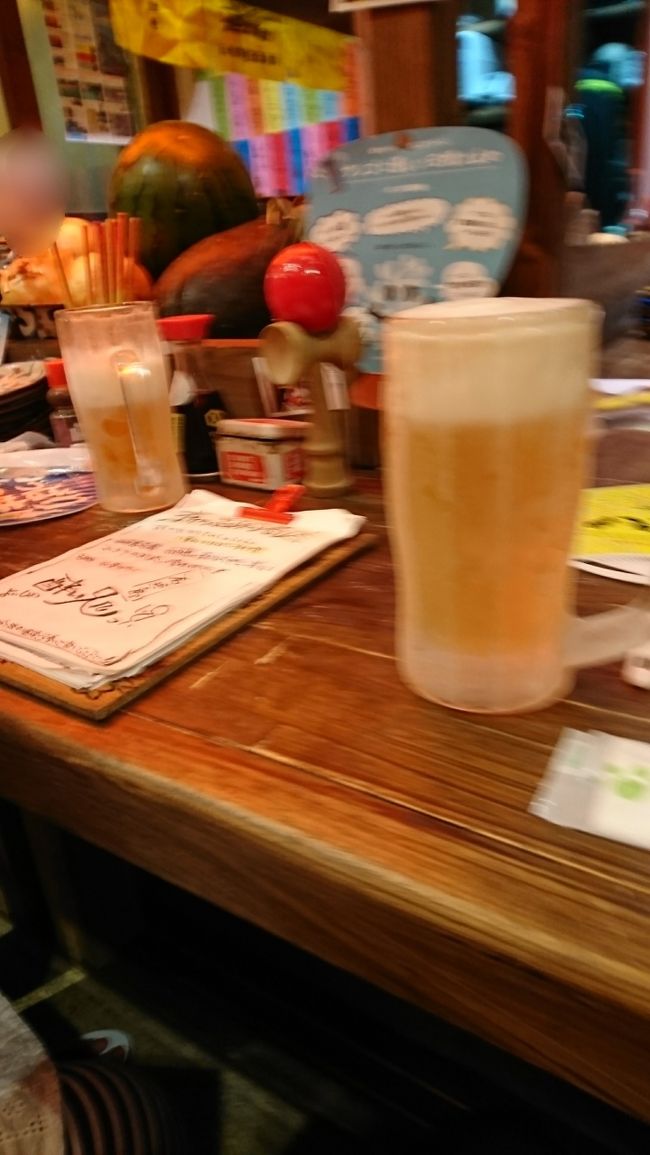 三件目はまた「石垣ビレッジ」内のお店、昨日のお店の隣に<br />Nちゃん２杯でまたエンダ―に行きたいと言うので、飲み足りない私はこのまま残らせてもらいました(^_^;)ごめんね<br />お店は屋台みたいな造りで、アットホームな雰囲気で、店長さんが話し相手になってくれて楽しく過ごせました！<br />