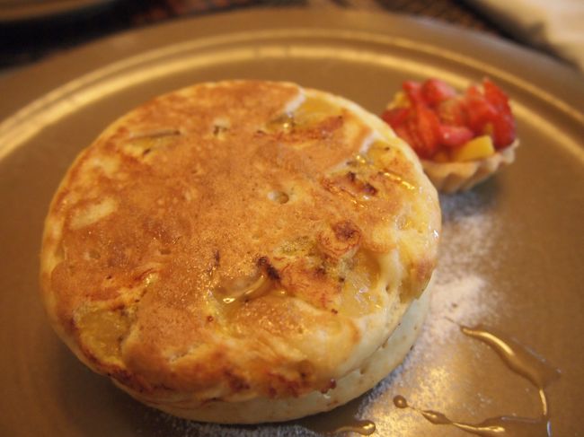 息子はバナナパンケーキ