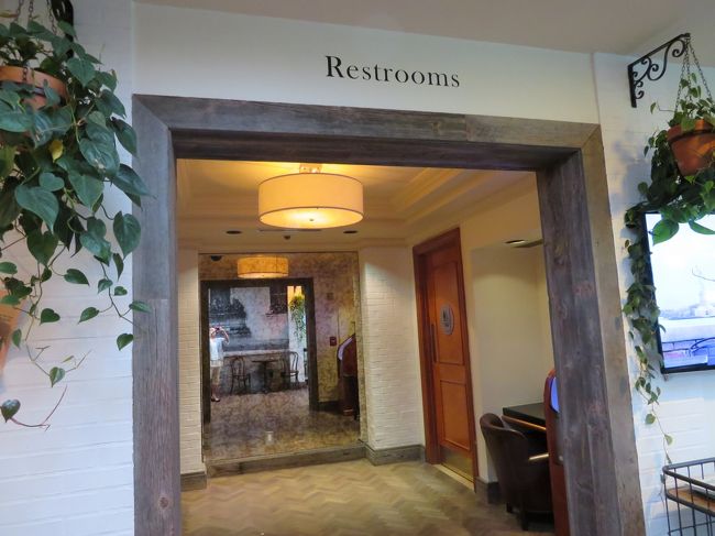 こちらがそのトイレのエントランス。トイレに行き着く前に大きなソファーセットもあり、ちょっとしたお部屋になってました