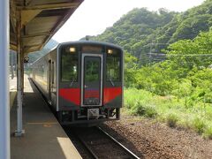 温泉津駅から益田駅まで乗った快速列車。