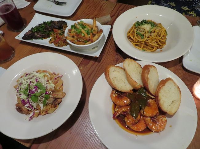 自家製のスパゲッティや名前わかんないけど色々