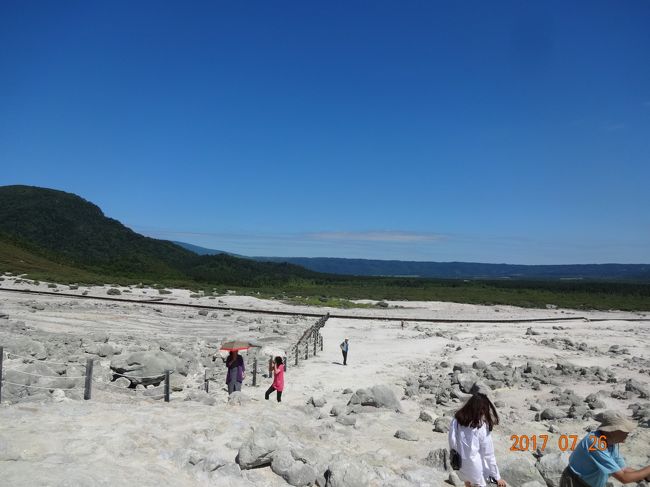 一面　石灰で　真っ白