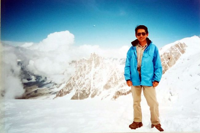 グーテ小屋に到着、小屋の上からの景色。