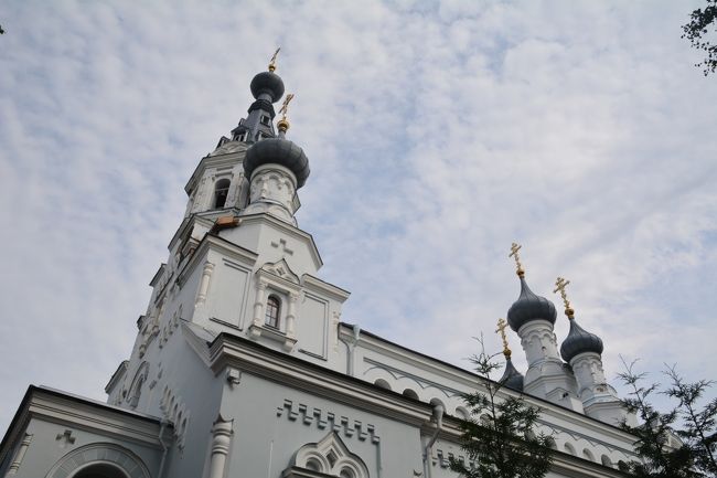 クロンシュタットに着くころには雨も上がり、青空も見えてきました。