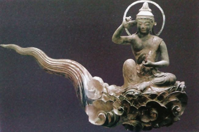 平等院　国宝　雲中供養菩薩　南２６号（絵葉書撮影）