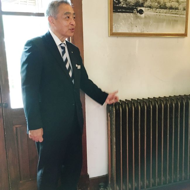 ８月２３日（水）奈良ホテルの沿革、高価な調度品など詳しく説明を頂きました。