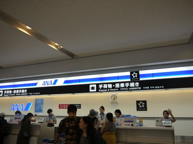 成田空港で、今度は国内線カウンターでチェックインです