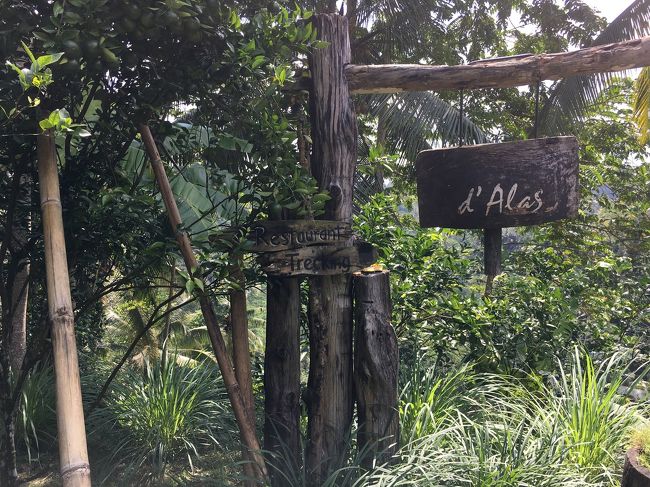 テガラランでランチをいただきます。dAlasというレストランです。眺望は無いです。なので、あまり混んでいません。