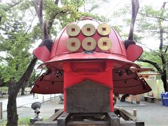 真田神社にあります、真田信繁（幸村）公が身に着けたといわれる大兜。
ホントに巨大。