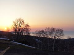 ちょうど登ったときに夕焼けが綺麗に。